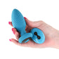 INYA Alpine 2.0 Gyrating & Vibrating Anal Plug w/Remote - Teal