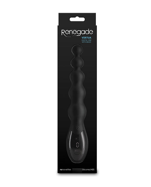 Renegade Virtua Digital Beaded Anal Vibrator - Black