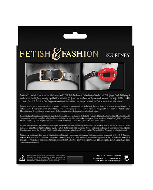 Fetish & Fashion Kourtney Gag - Black/Red