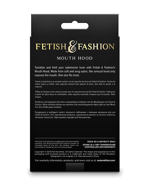 Fetish & Fashion Mouth Hood - White