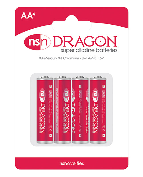 Dragon Alkaline Batteries - AA Pack of 4