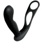 Butts Up Prostate Massager w/Scrotum & Cockring - Black