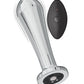 Ass-sation Remote Vibrating Metal Anal Bulb - Silver