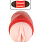 Delite Two Ways Mouth & Vagina Masturbator - White