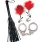 Bondage by Nasstoys Whip & Cuff Set - Red