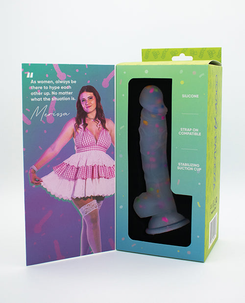 Natalie's Toy Box Realistic Dildo | Cock-A-Palooza Confetti Silicone Suction Cup Dildo