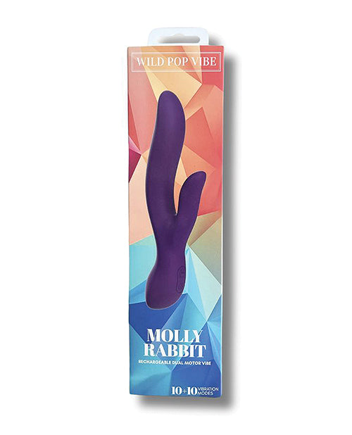 Wild Pop Rabbit Vibrator | Molly Dual G Spot Vibrator | Purple Clit Vibrator | Best Vibrator for Women