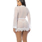 Provence Short Robe - White 1X/2X