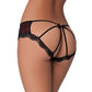 Cage Back Lace Panty Black/Red X/L