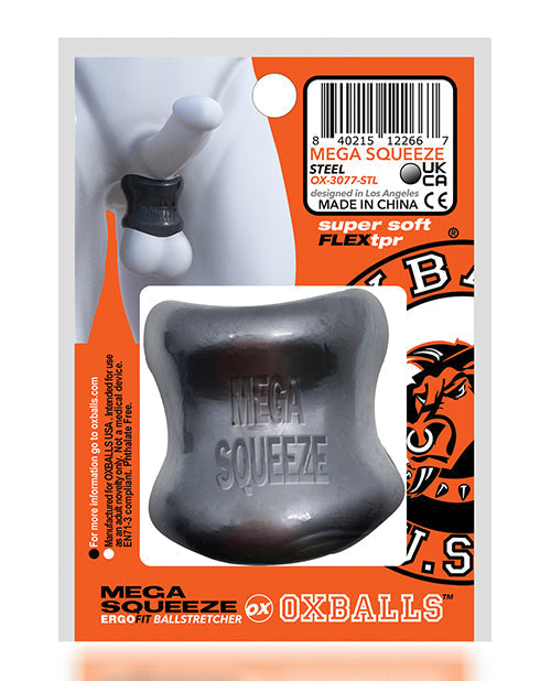 Oxballs Mega Squeeze Ergofit Ballstretcher - Steel