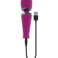 Playboy Pleasure Mic Drop Petite Wand Vibrator - Fuschia