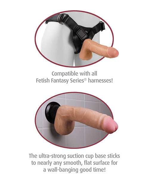 Real Feel Realistic Dildo | No 2 6.5" Big Dildo | Waterproof Flesh Vibrating Dildo | Deluxe Suction Cup Dildo