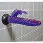 Wall Bangers Vibrating Dildo | Deluxe Bunny Suction Cup Dildo | Waterproof Realistic Dildo | Purple Clit Vibrator