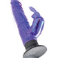 Wall Bangers Vibrating Dildo | Deluxe Bunny Suction Cup Dildo | Waterproof Realistic Dildo | Purple Clit Vibrator