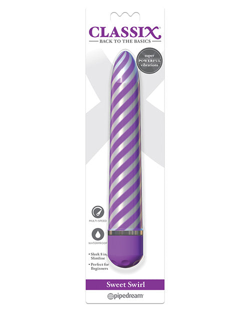 Classix Cheap Vibrators | Sweet Swirl Small Vibrator | Purple Couples Vibrator | Best Vibrator for Women