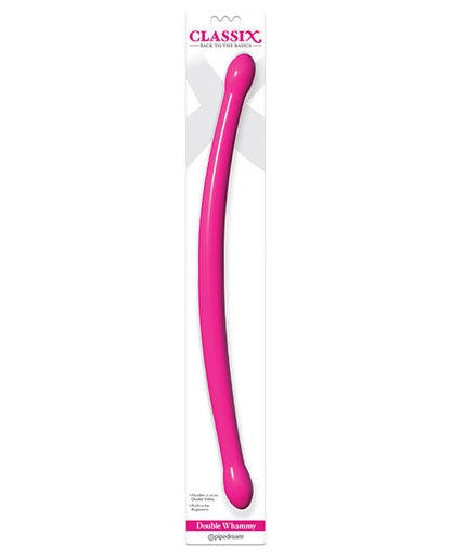 Classix 18" Big Dildo | Bendable Realistic Dildo | Double Sided Dildo | Whammy Pink Dildo