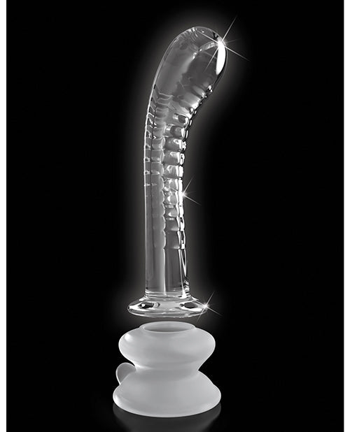 Icicles No 88 Realistic Dildo | Clear Hand Blown Glass Dildo | G-Spot Massage Suction Cup Dildo