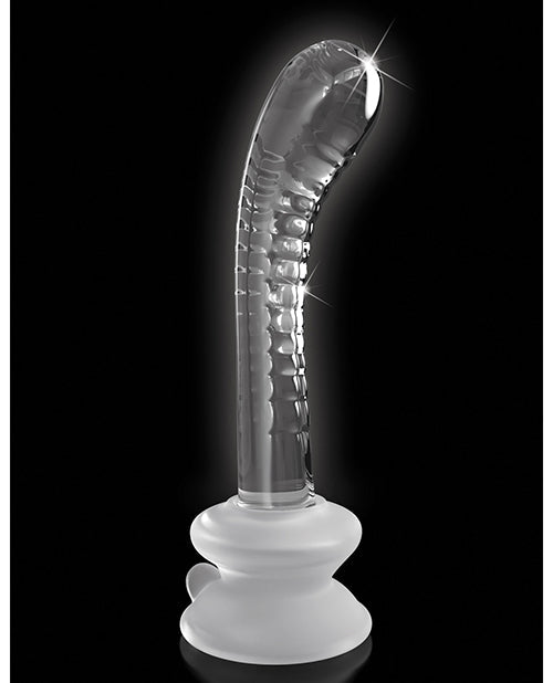 Icicles No 88 Realistic Dildo | Clear Hand Blown Glass Dildo | G-Spot Massage Suction Cup Dildo