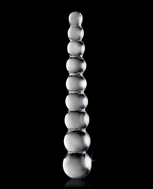 Icicles No 2 Realistic Dildo | Hand Blown Glass Dildo Massager | Clear Rippled Large Dildo