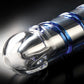 Icicles No 20 Big Dildo | Hand Blown Glass Dildo | Waterproof Vibrator Dildo | Clear Blue Swirls