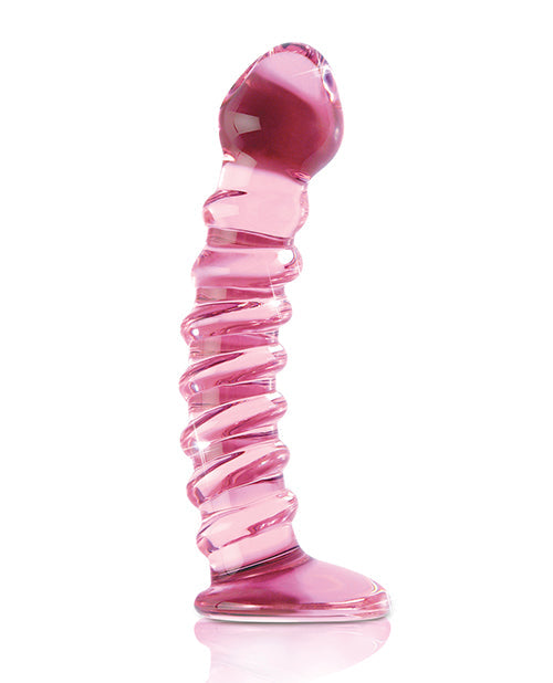 Icicles No 28 Big Dildo | Hand Blown Glass Dildo | Clear Realistic Dildo | Ridged Large Dildo