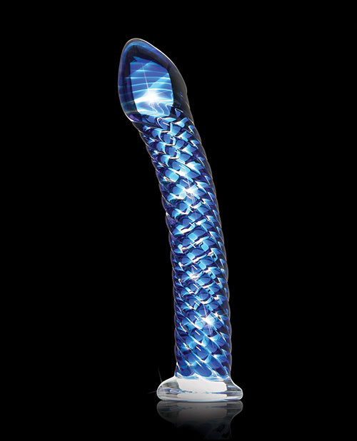 Icicles No 29 Realistic Dildo | Hand Blown Glass Dildo | Clear Big Dildo | Ridged Large Dildo