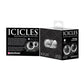 Icicles No. 42 Hand Blown Glass Medium Ben Wa Balls - Clear