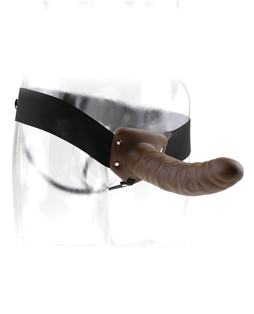 Fetish Fantasy Series 8" Hollow Strap On - Brown