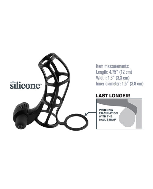 Fantasy X-tensions Deluxe Silicone Power Cage - Black