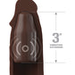 Fantasy X-tensions Elite 9" Sleeve Vibrating 3" Plug w/Remote - Brown