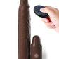 Fantasy X-tensions Elite 9" Sleeve Vibrating 3" Plug w/Remote - Brown