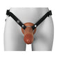 Fantasy X-Tensions Elite 8" Silicone Hollow Strap-on w/Harness - Brown