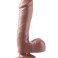 Basix Rubber Works Large Dildo | Brown 7.5" Big Dildo | Suction Cup Dildo | Best Dildo