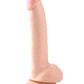 Basix Rubber Works Large Dildo | Flesh 9" Big Dildo | Suction Cup Dildo | Best Dildo