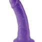 Dillio 6" Big Dildo | Slim Purple Realistic Dildo | Suction Cup Dildo | Large Dildo