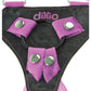 Dillio 7" Strap-On Suspender Harness Set - Pink