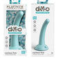 Dillio 5" Big Dildo | Curious Silicone Dildo | Teal Suction Cup Dildo | Platinum Large Dildo