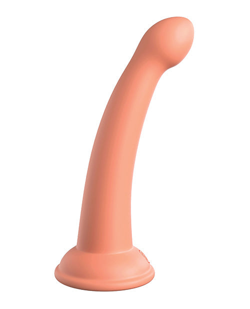 Dillio Large Dildo | Platinum 6" Big Dildo | Secret Explorer Silicone Dildo | Peach Suction Cup Dildo