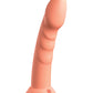 Dillio Platinum Large Dildo | 8" Big Dildo | Super Silicone Dildo | Peach Suction Cup Dildo