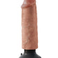 King Cock 6" Vibrating Cock - Tan