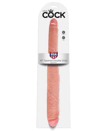 King Cock 16" Big Dildo | Tapered Double Dildo | Flesh Realistic Dildo | Giant Dildo | Large Dildo