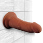 King Cock Plus Large Dildo | Brown 6" Big Dildo | Triple Density Suction Cup Dildo