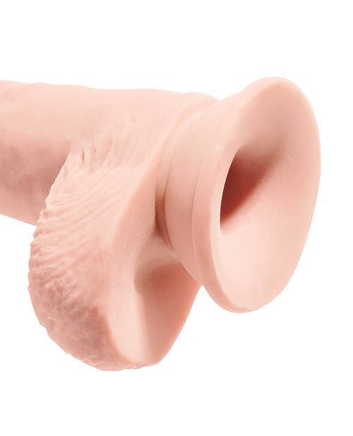 King Cock Plus Large Dildo | 10" Big Dildo | Triple Density Fat Suction Cup Dildo with Balls