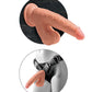 King Cock Plus 7" Big Dildo | Triple Density Realistic Dildo | Swinging Balls Tan Large Dildo