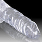 King Cock Clear 4" Big Dildo with Balls | Large Dildo | Realistic Dildo | Suction Cup Dildo