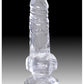 King Cock Clear 4" Big Dildo with Balls | Large Dildo | Realistic Dildo | Suction Cup Dildo