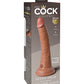 King Cock Elite Large Dildo | Silicone 7" Big Dildo | Dual Density Tan Suction Cup Dildo