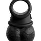 King Cock Elite The Crown Jewels Vibrating Swinging Balls - Black