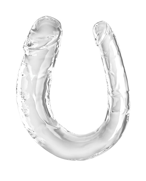 King Cock Realistic Dildo | Clear Double Sided Dildo | Medium 13" Big Dildo | Large Dildo