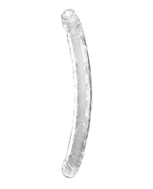 King Cock Giant Dildo | Clear 18" Big Dildo | Double Dildo | Clear Realistic Dildo | Large Dildo